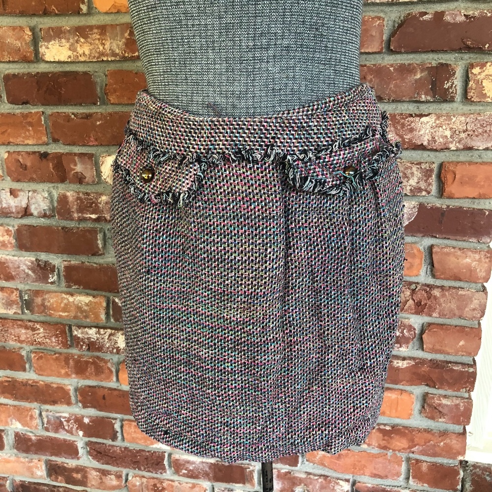 Multicolor knit skirt